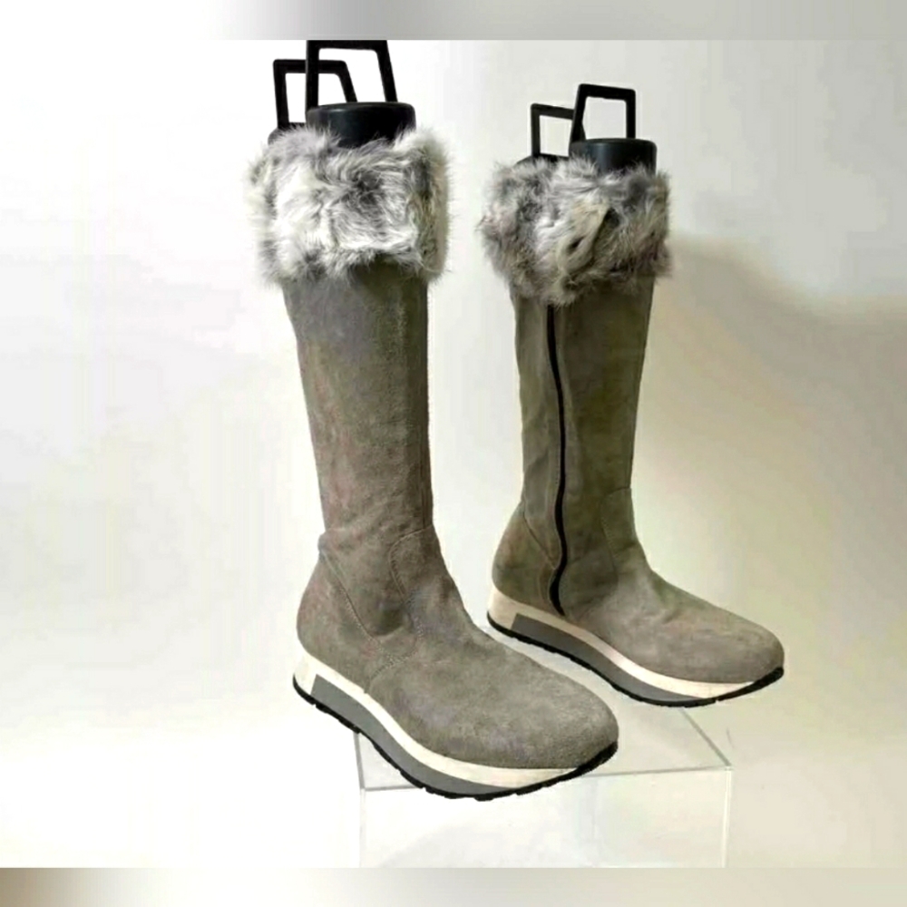 Manas Designer Women's Gray Cold Weather / Snow Boots - Size 7 or EU 38